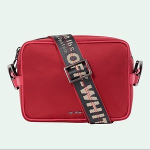 **SOLD**.      Off-white red crossbody bag